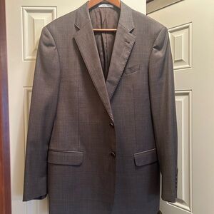 Armani Men's Gray Two-Button Suit Blazer